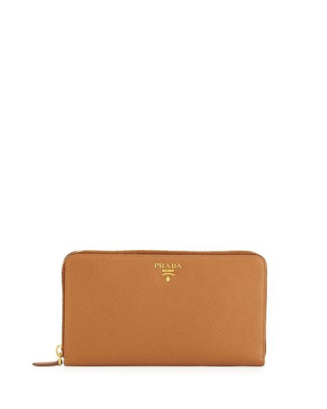 prada caramel wallet|Caramel Saffiano Leather Wallet .